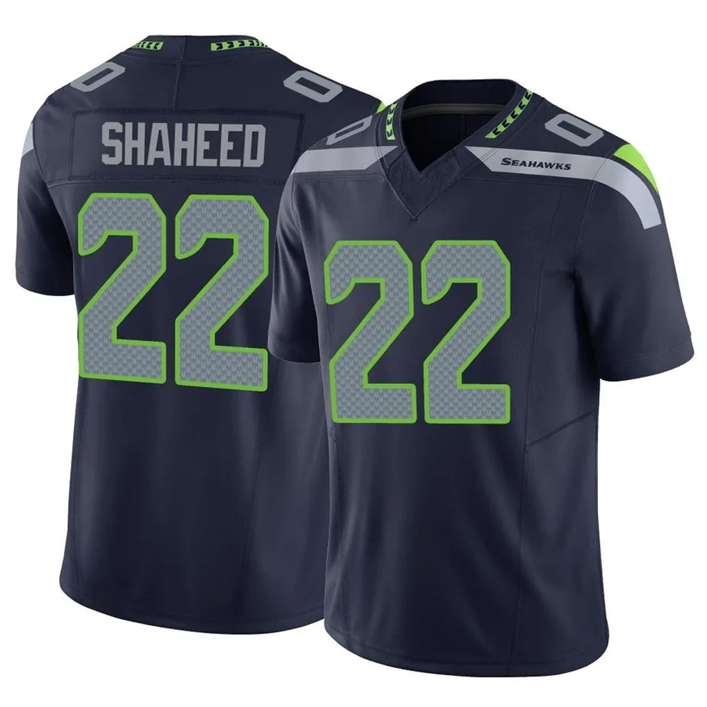 S.Seahawks #22 Rashid Shaheed Player Navy Limited Vapor F.U.S.E. Home Game Odoa Stitched Jerseys