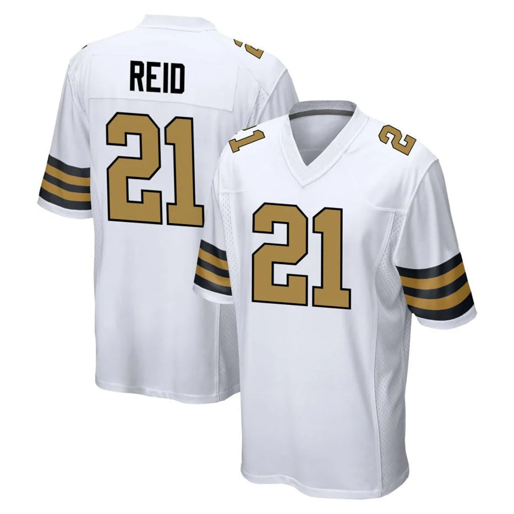 NO.Saints #21 Justin Reid Player White Alternate Home Game Odoa Stitched Jerseys