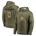 D.Cowboys #0 DeMarvion Overshown Player Olive Salute to Service Pullover Hoodies Home Game Odoa Stitched Jerseys