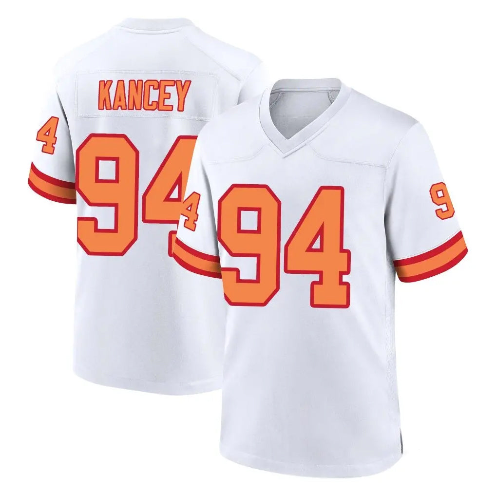 TB.Buccaneers #94 Calijah Kancey Player White '76 Home Game Odoa Stitched Jerseys