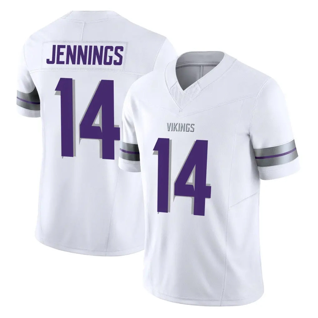 M.Vikings #14 Jauan Jennings Player White Limited Alternate Vapor F.U.S.E. Home Game Odoa Stitched Jerseys