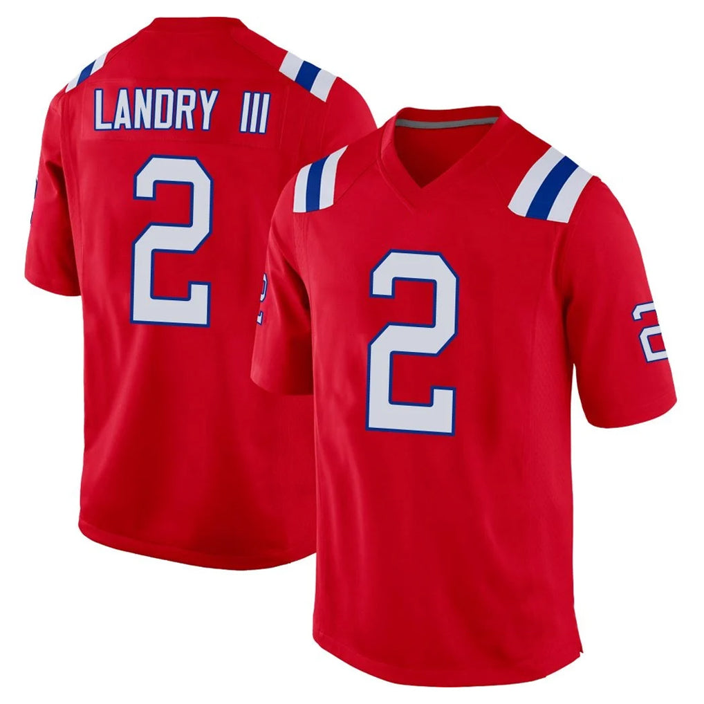 NE.Patriots #2 Harold Landry III Player Red Home Game Odoa Stitched Jerseys