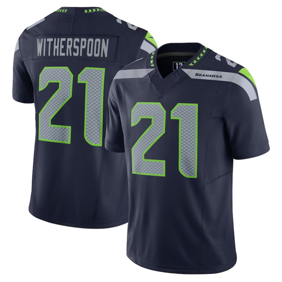 Odoa S.Seahawks #21 Devon Witherspoon Player Navy Vapor F.U.S.E. Limited Stitched Jerseys
