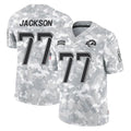 LA.Rams #77 Alaric Jackson Player Arctic Camo Salute To Service Limited Game Odoa Stitched Jerseys