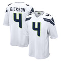S.Seahawks #4 Michael Dickson Player White Home Game Odoa Stitched Jerseys