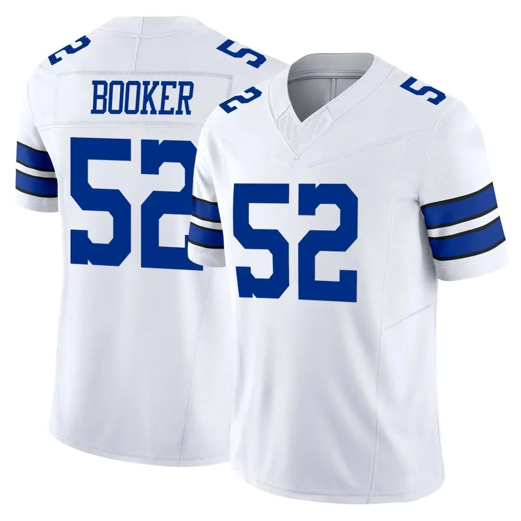 D.Cowboys #52 Tyler Booker Player White Limited Vapor F.U.S.E. Home Game Odoa Stitched Jerseys