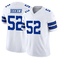 D.Cowboys #52 Tyler Booker Player White Limited Vapor F.U.S.E. Home Game Odoa Stitched Jerseys