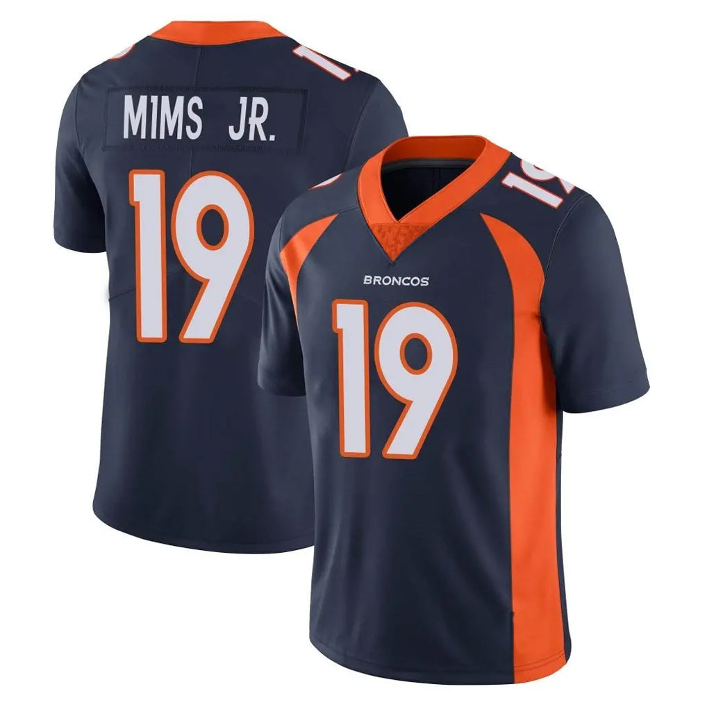 D.Broncos #19 Marvin Mims Jr. Player Navy Vapor Untouchable Limited Game Odoa Stitched Jerseys