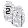 KC.Chiefs #2 Tyquan Thornton Player Arctic Camo Salute to Service Hoodies Limited Game Odoa Stitched Jerseys