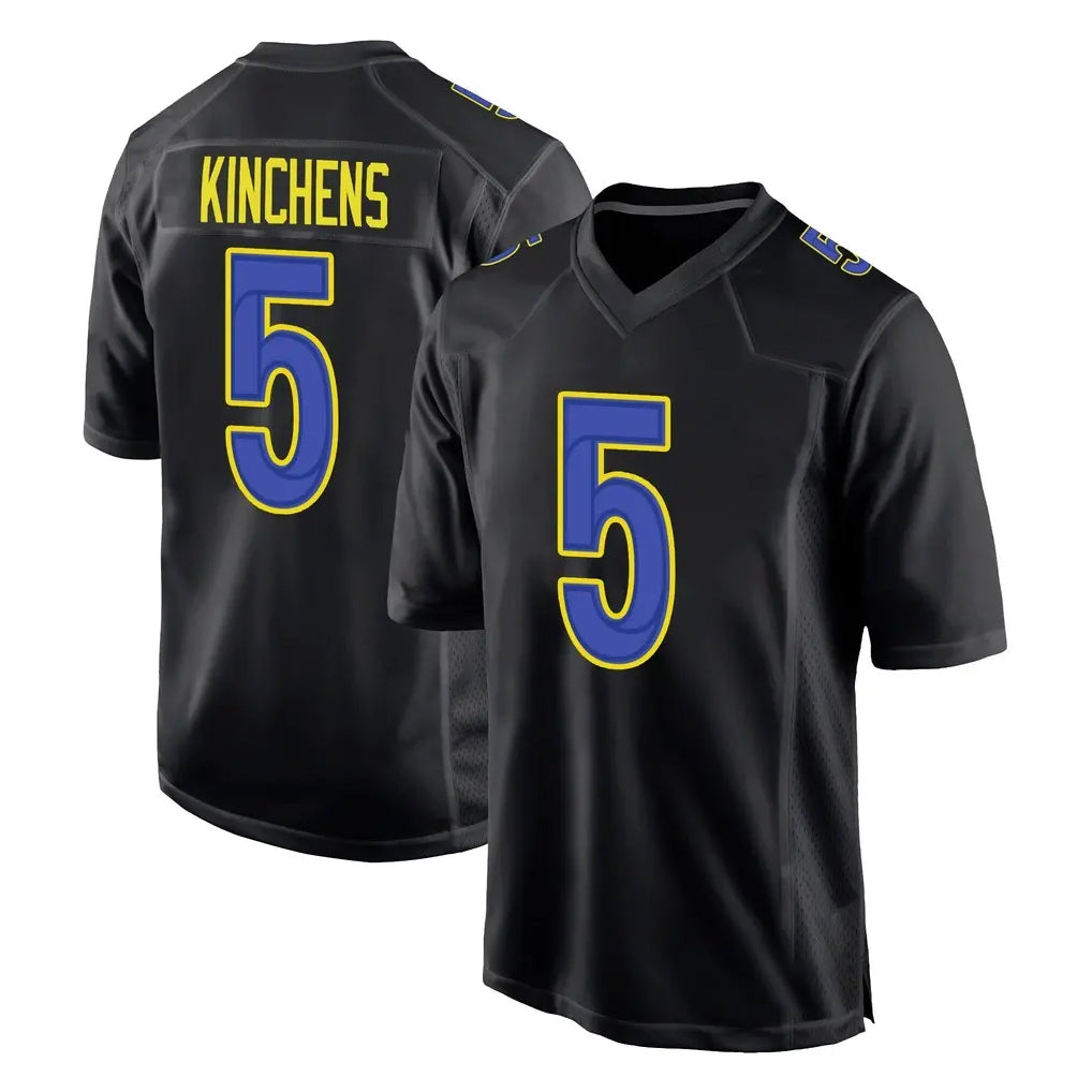 LA.Rams #5 Kamren Kinchens Player Black Fashion Limited Home Game Odoa Stitched Jerseys