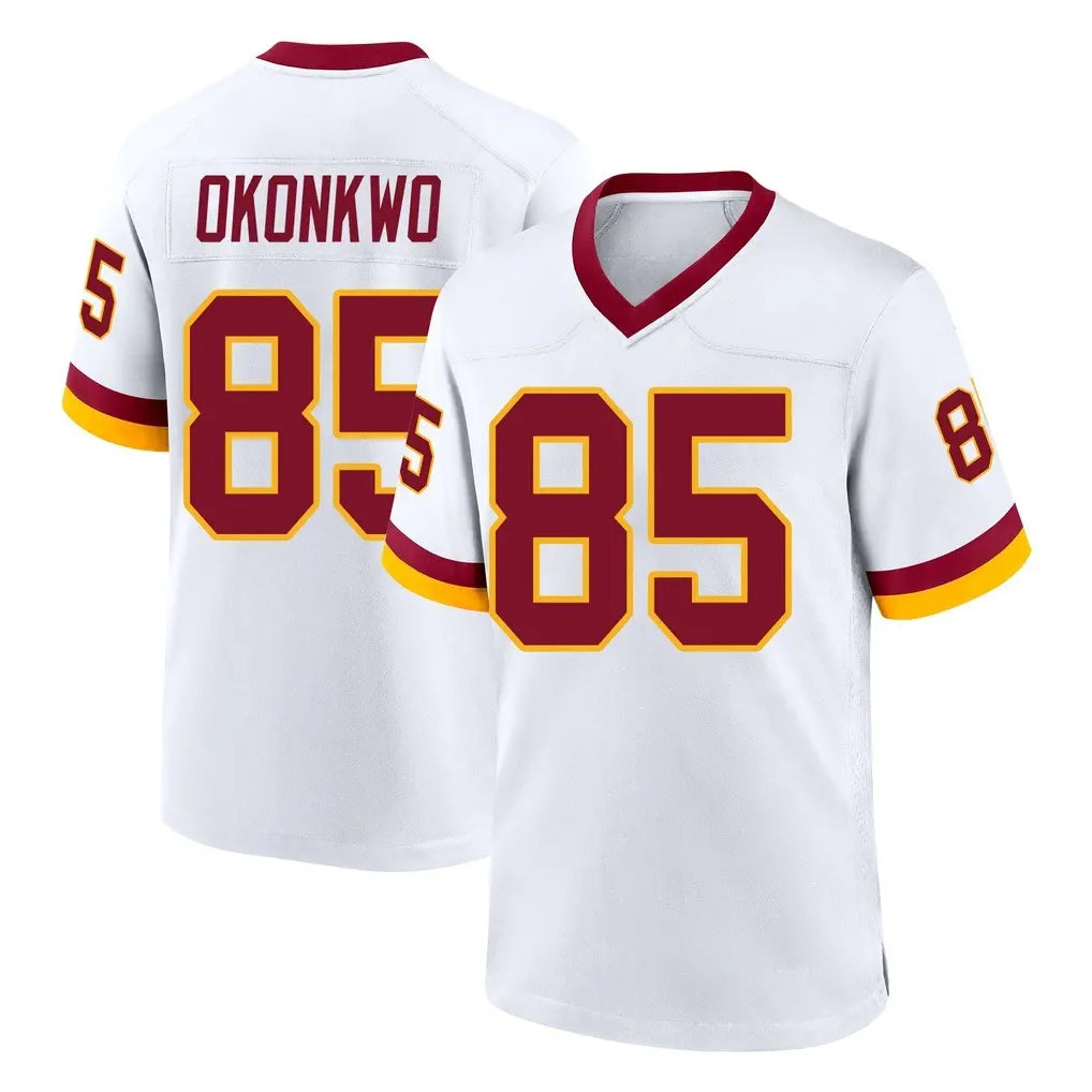 W.Commanders #85 Chig Okonkwo Player White Home Game Odoa Stitched Jerseys