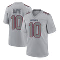 NE.Patriots #10 Drake Maye Player Gray Fashion Limited Home Game Odoa Stitched Jerseys