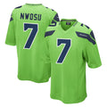S.Seahawks #7 Uchenna Nwosu Player Green Home Game Odoa Stitched Jerseys