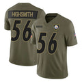 P.Steelers #56 Alex Highsmith Player Olive 2025 Salute To Service Limited Home Game Odoa Stitched Jerseys