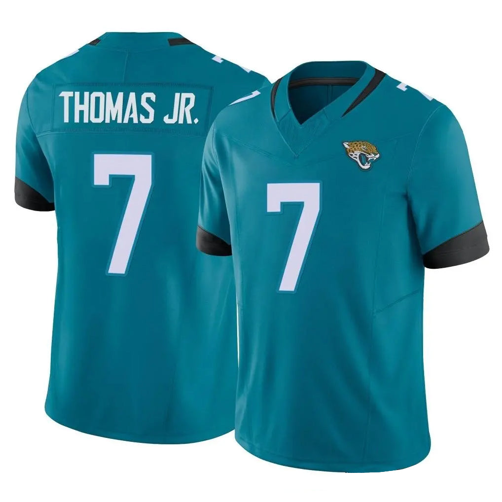 J.Jaguars #7 Brian Thomas Jr. Player Teal Vapor F.U.S.E. Limited Home Game Odoa Stitched Jerseys