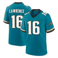 J.Jaguars #16 Trevor Lawrence Player Teal Prowler Throwback Limited Home Game Odoa Stitched Jerseys