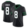 NY.Jets #8 Andre Cisco Player Black Limited Legacy Vapor F.U.S.E. Home Game Odoa Stitched Jerseys