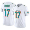 M.Dolphins #17 Trey Moore Player White Limited Vapor F.U.S.E. Home Game Odoa Stitched Jerseys