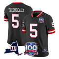 NY.Giants #5 Kayvon Thibodeaux Player Black 100th Season & State Patch Vapor Limited Home Game Odoa Stitched Jerseys