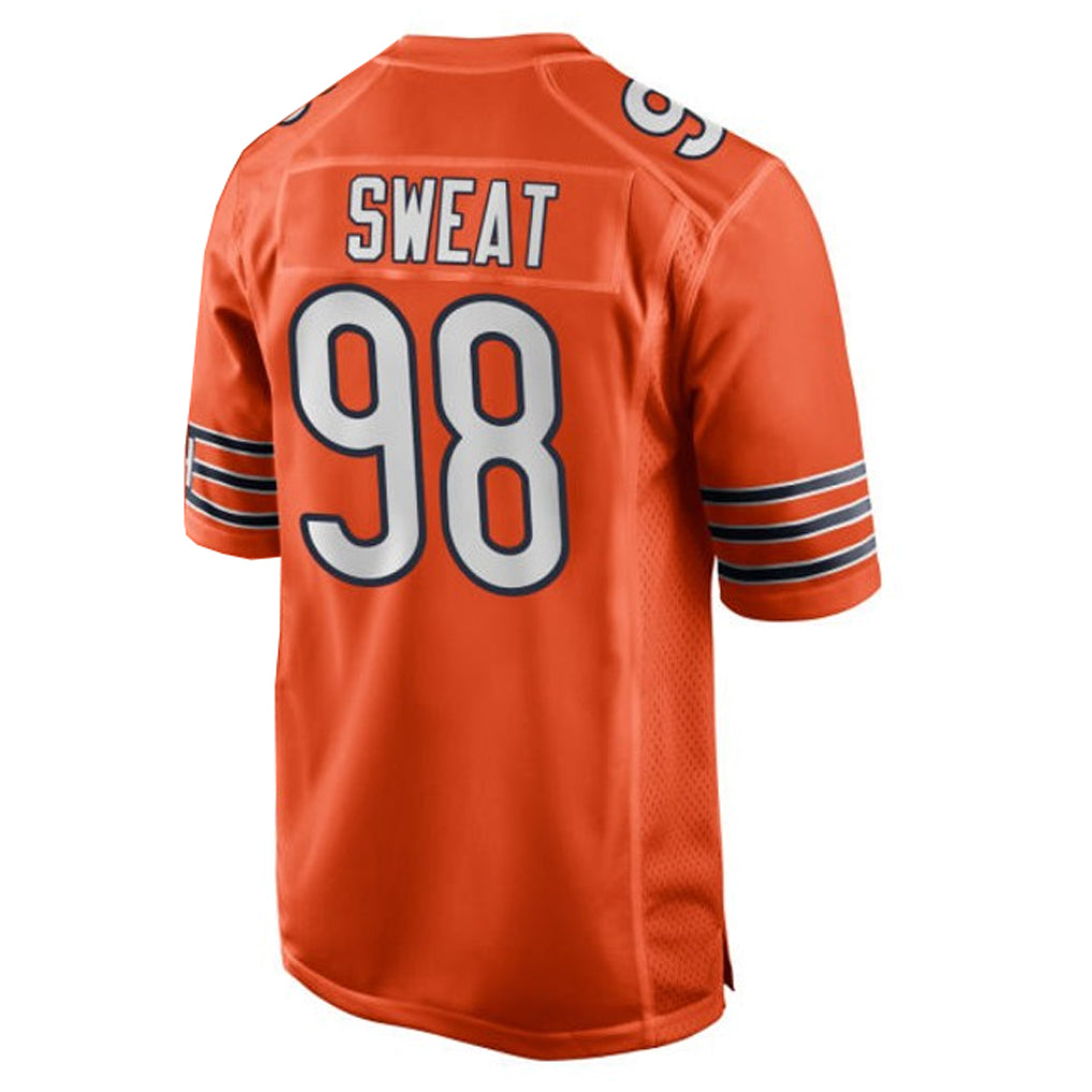 C.Bears #98 Montez Sweat Player Orange Home Game Odoa Stitched Jerseys