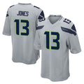 S.Seahawks #13 Ernest Jones IV Player Gray Home Game Odoa Stitched Jerseys