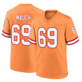 TB.Buccaneers #69 Cody Mauch Player Orange Throwback Home Game Odoa Stitched Jerseys
