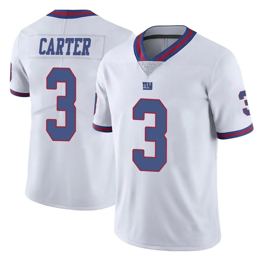 NY.Giants #3 Abdul Carter Player White Color Rush Home Game Odoa Stitched Jerseys