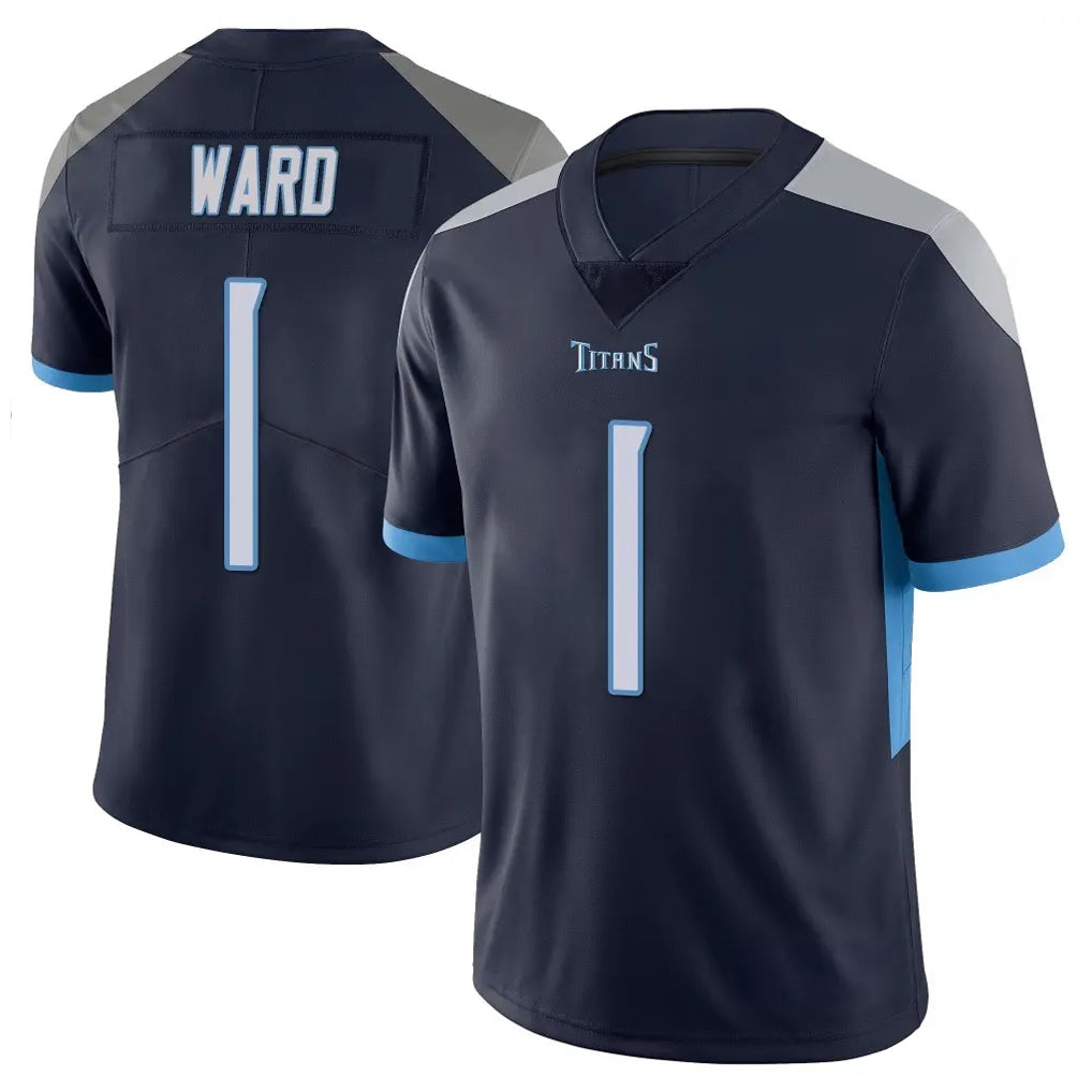 T.Titans #1 Cam Ward Player Navy Limited Vapor Untouchable Home Game Odoa Stitched Jerseys