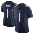 T.Titans #1 Cam Ward Player Navy Limited Vapor Untouchable Home Game Odoa Stitched Jerseys
