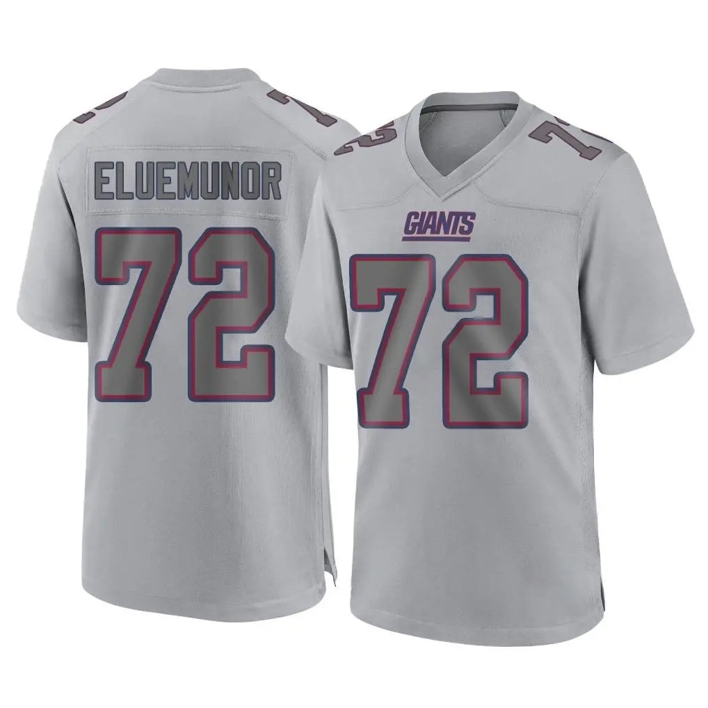 NY.Giants #72 Jermaine Eluemunor Player Gray Atmosphere Fashion Limited Game Odoa Stitched Jerseys