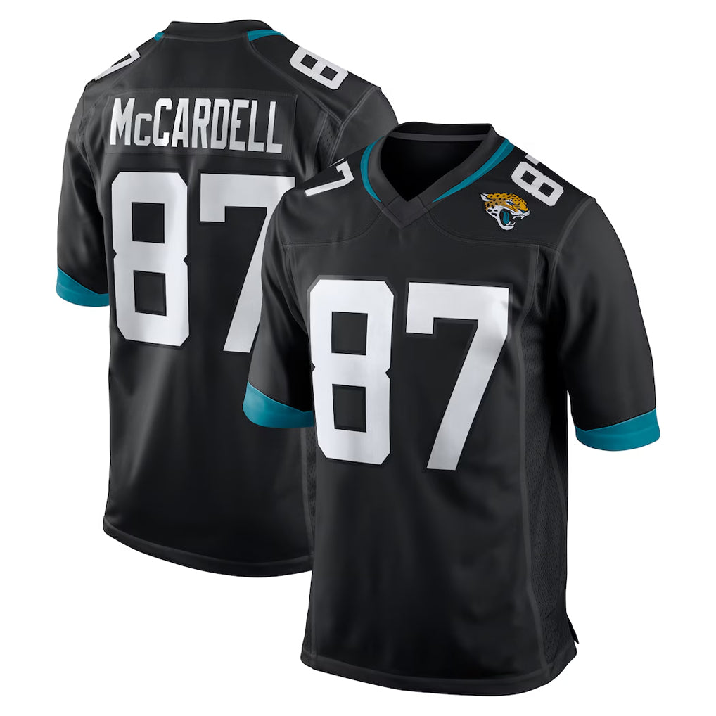 J.Jaguars #87 Keenan McCardell Player Black Home Game Odoa Stitched Jerseys