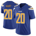 LA.Chargers #20 Cam Hart Player Royal Limited Color Rush Vapor Untouchable Home Game Odoa Stitched Jerseys