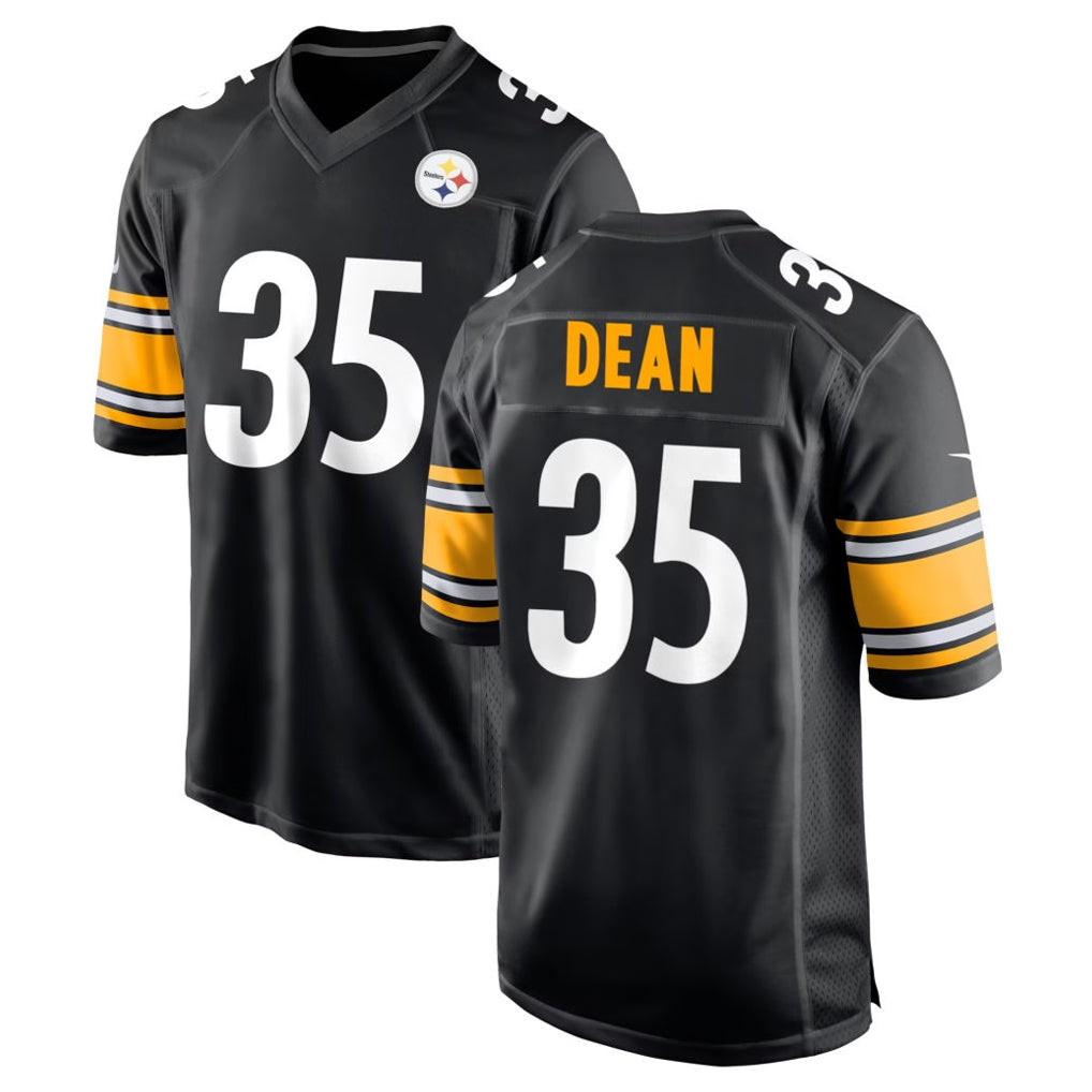 P.Steelers #35 Jamel Dean Player Black Home Game Odoa Stitched Jerseys