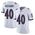 B.Ravens #40 Teddye Buchanan Player White Vapor F.U.S.E. Limited Odoa Stitched Jerseys