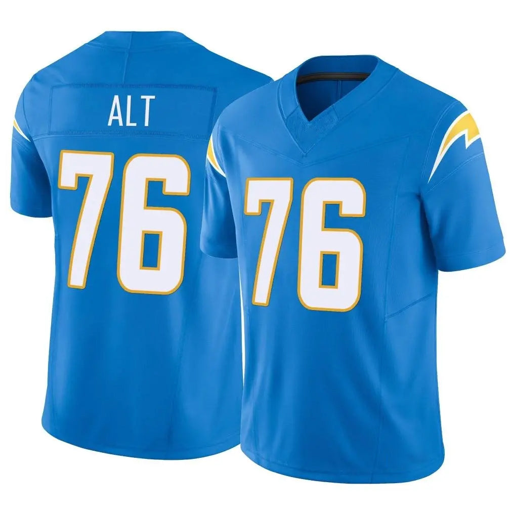 LA.Chargers #76 Joe Alt Player Blue Limited Vapor F.U.S.E. Home Game Odoa Stitched Jerseys