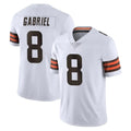 C.Browns #8 Dillon Gabriel Player White Vapor Untouchable Limited Home Game Odoa Stitched Jerseys