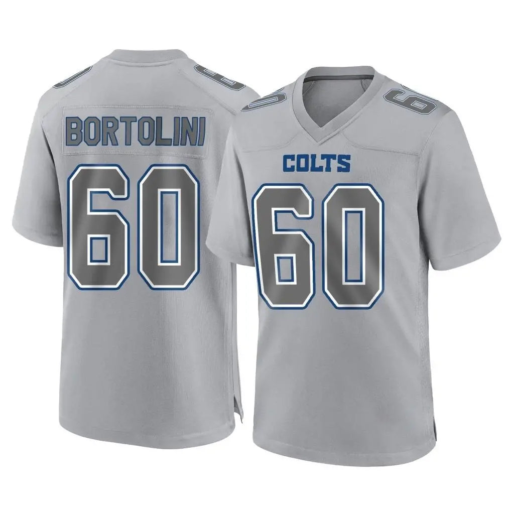 IN.Colts #60 Tanor Bortolini Player Gray Atmosphere Fashion Home Game Odoa Stitched Jerseys