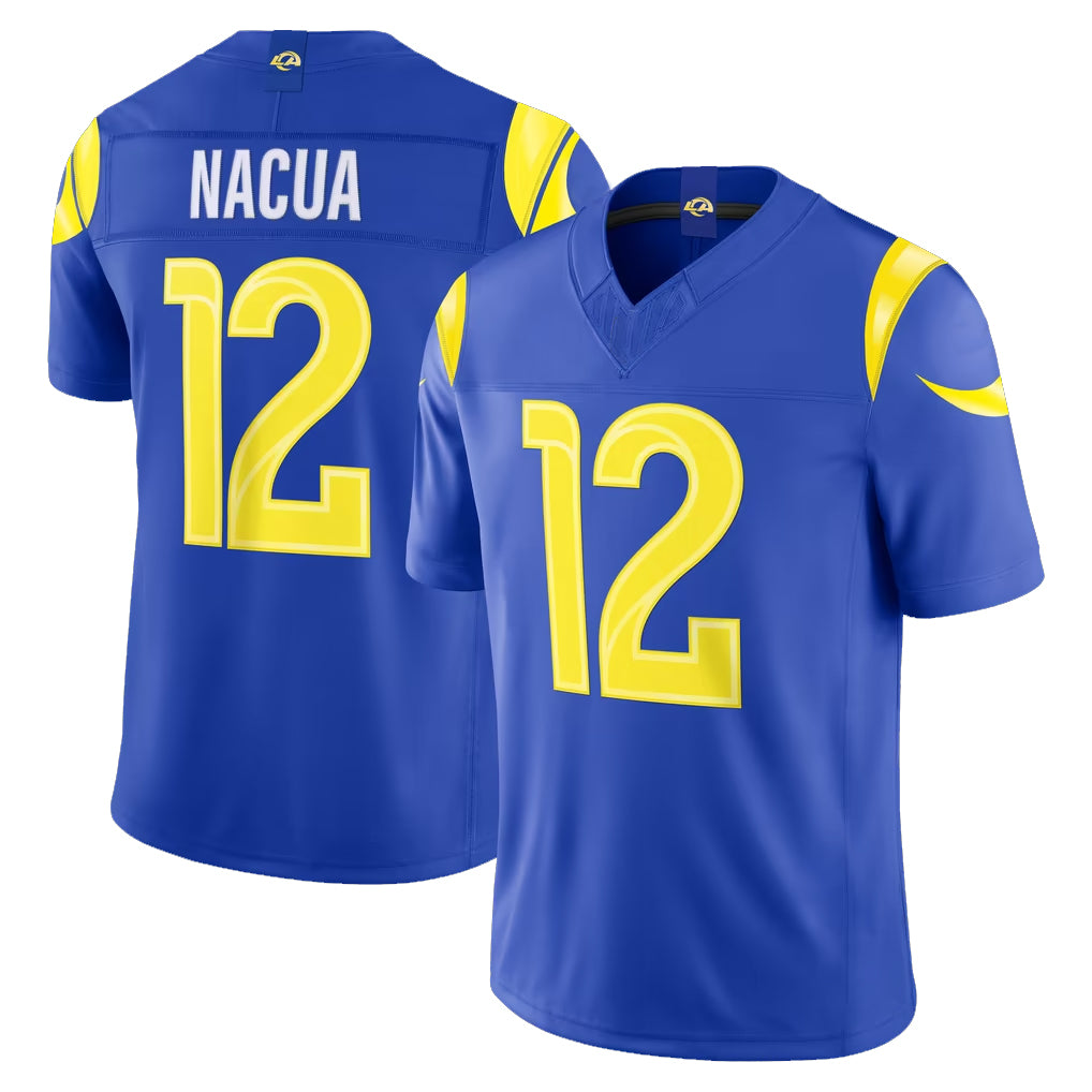 LA.Rams #12 Puka Nacua Player Royal Vapor F.U.S.E. Limited Home Game Odoa Stitched Jerseys