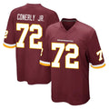 W.Commanders #72 Josh Conerly Jr. Player Burgundy Team Color Home Game Odoa Stitched Jerseys