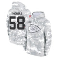 KC.Chiefs #58 Derrick Thomas Player Arctic Camo Salute to Service Hoodies Odoa Stitched Jerseys