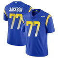 LA.Rams #77 Alaric Jackson Player Royal Limited Vapor Untouchable Home Game Odoa Stitched Jerseys