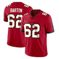 TB.Buccaneers #62 Graham Barton Player Red Limited Vapor Home Game Odoa Stitched Jerseys