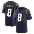 LA.Chargers #8 Omarion Hampton Player Navy Home Game Odoa Stitched Jerseys