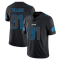 D.Lions #91 Tyleik Williams Player Black Impact Limited Home Game Odoa Stitched Jerseys