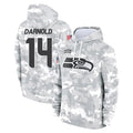 S.Seahawks #14 Sam Darnold Player Arctic Camo Limited Salute to Service Pullover Hoodies Game Odoa Stitched Jerseys