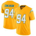 LA.Chargers #94 Dalvin Tomlinson Player Gold Limited Vapor F.U.S.E. Home Game Odoa Stitched Jerseys