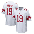 NY.Giants #19 Jameis Winston Player White Home Game Odoa Stitched Jerseys