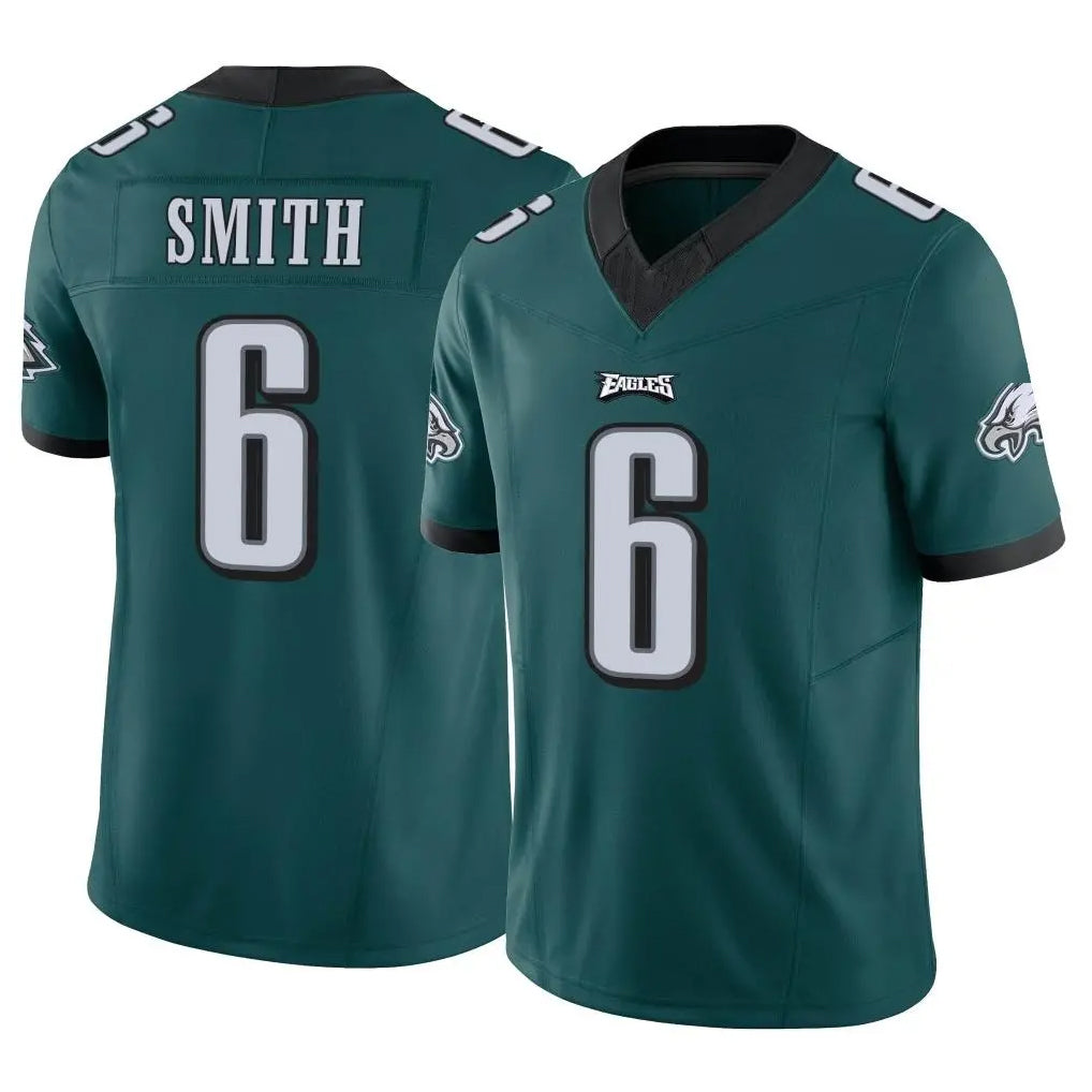 P.Eagles #6 DeVonta Smith Player Team Color Green Limited Vapor F.U.S.E. Home Game Odoa Stitched Jerseys