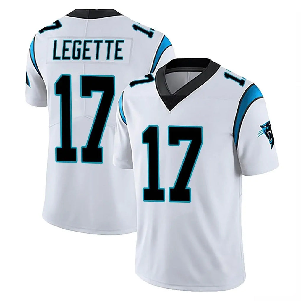 C.Panthers #17 Xavier Legette Player White Vapor Untouchable Limited Game Odoa Stitched Jerseys