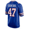 B.Bills #47 Christian Benford Player Royal Home Game Odoa Stitched Jerseys